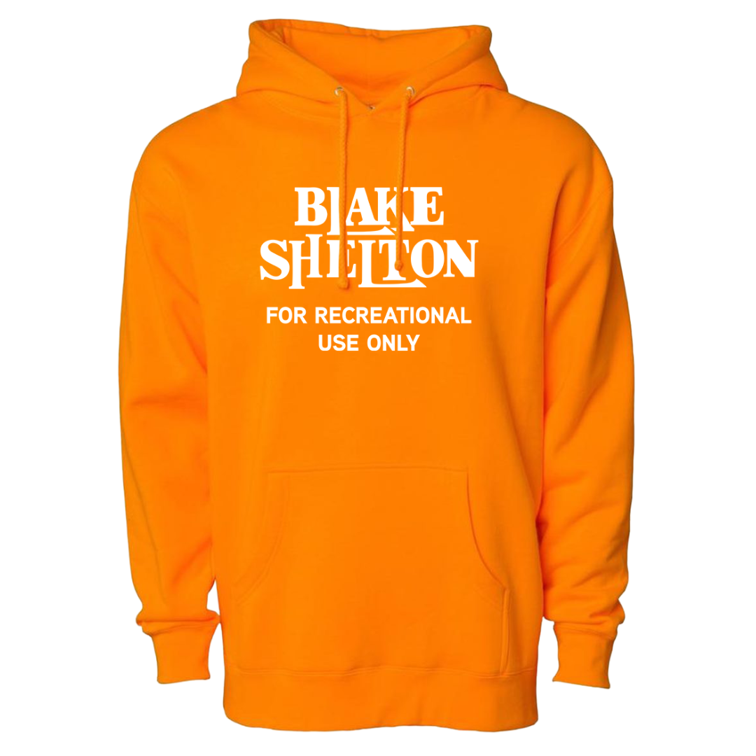 For Recreational Use Orange Hoodie