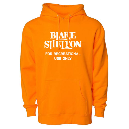 For Recreational Use Orange Hoodie