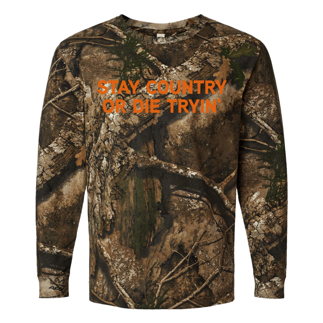 Stay Country Camo Long Sleeve